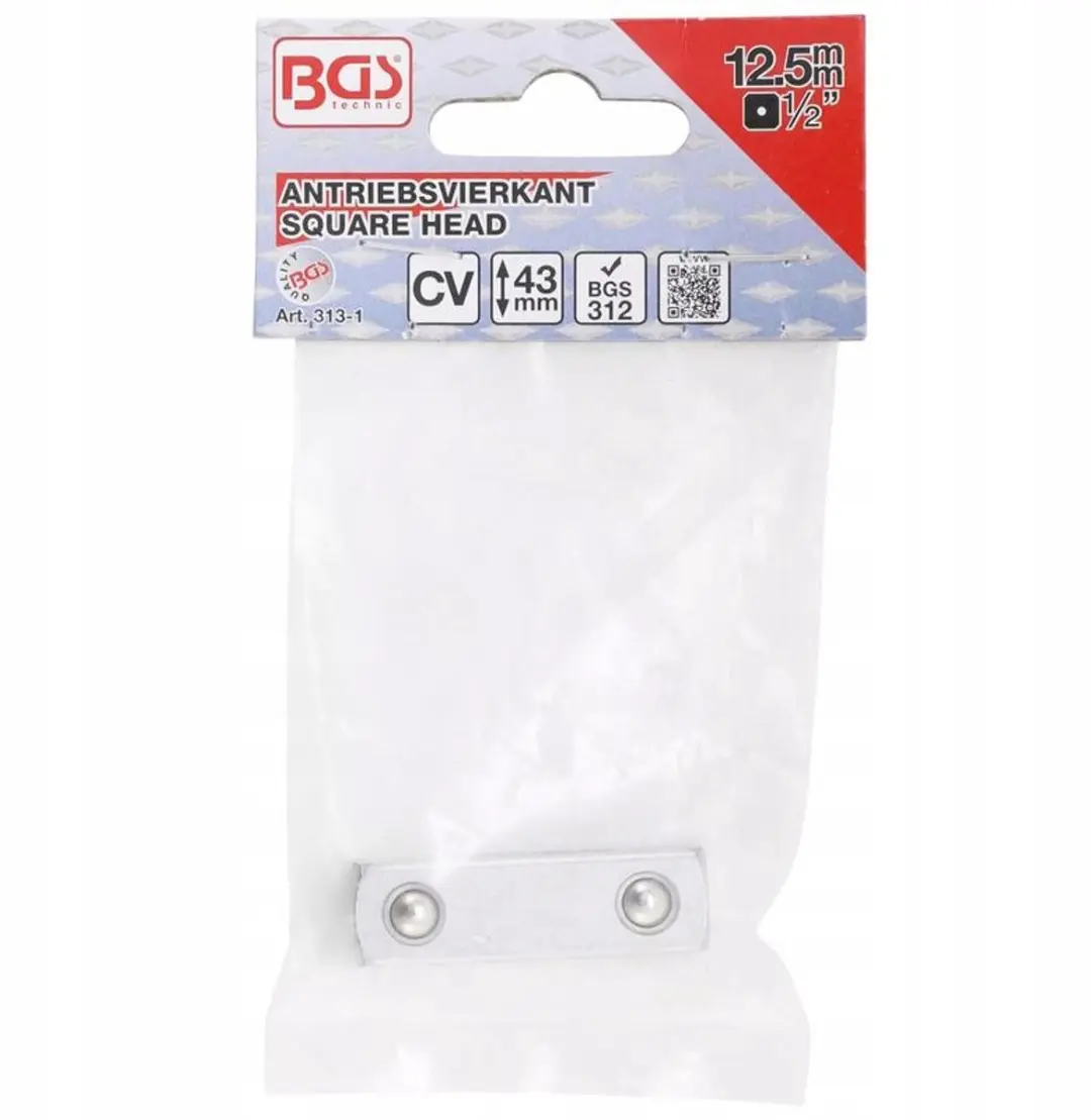 BGS technic 313-1 Buiten Vierkante Dop 12,5 mm (1/2") - afbeelding 3 van 3