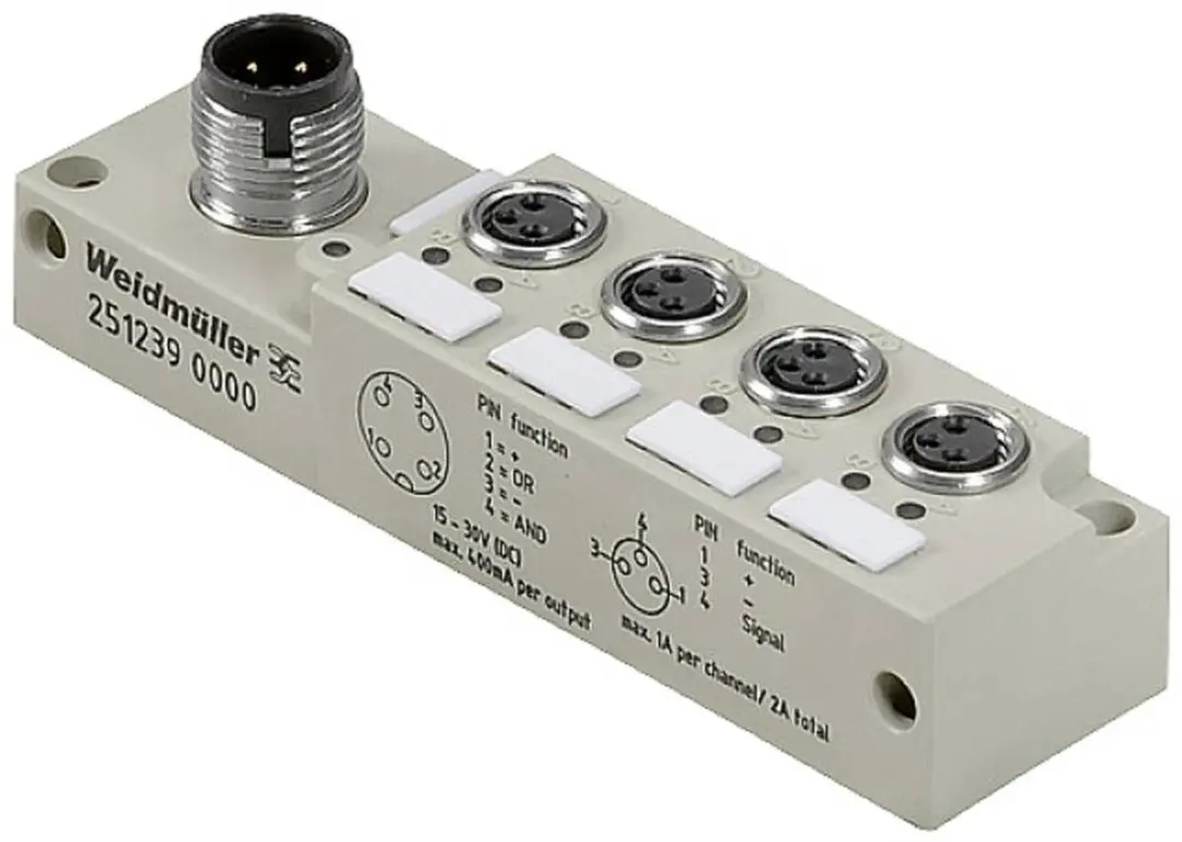 Weidmüller SAI-4-S-3P-M8L-M12-LOG 2512390000 Sensor/actorbox