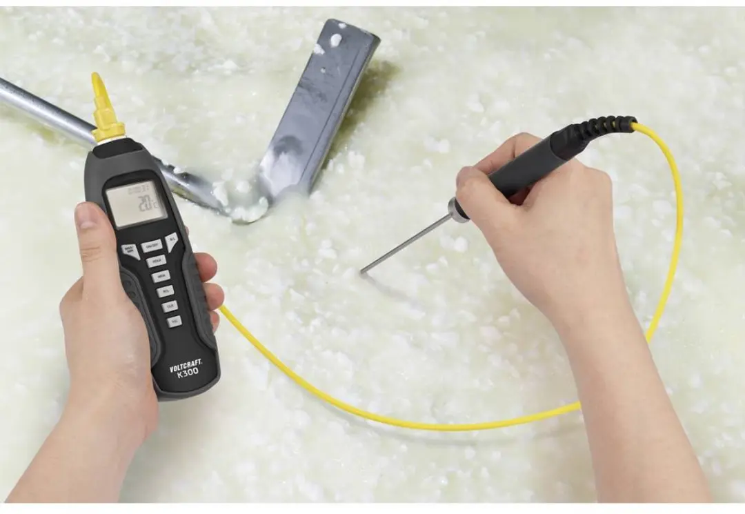 Voltcraft K300 Temperatuurmeter - -200 tot 1370 °C - Sensortype K - afbeelding 2 van 6