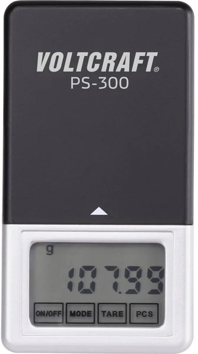 Voltcraft PS-200 Zakweegschaal - 200g - 0.01g - Zwart/Zilver - afbeelding 2 van 6