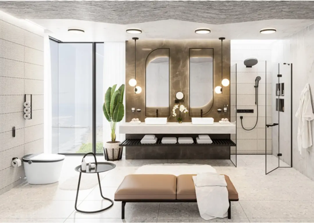 Hansgrohe RainSelect 15380670 Afbouwdeel - Mat Zwart - afbeelding 4 van 6