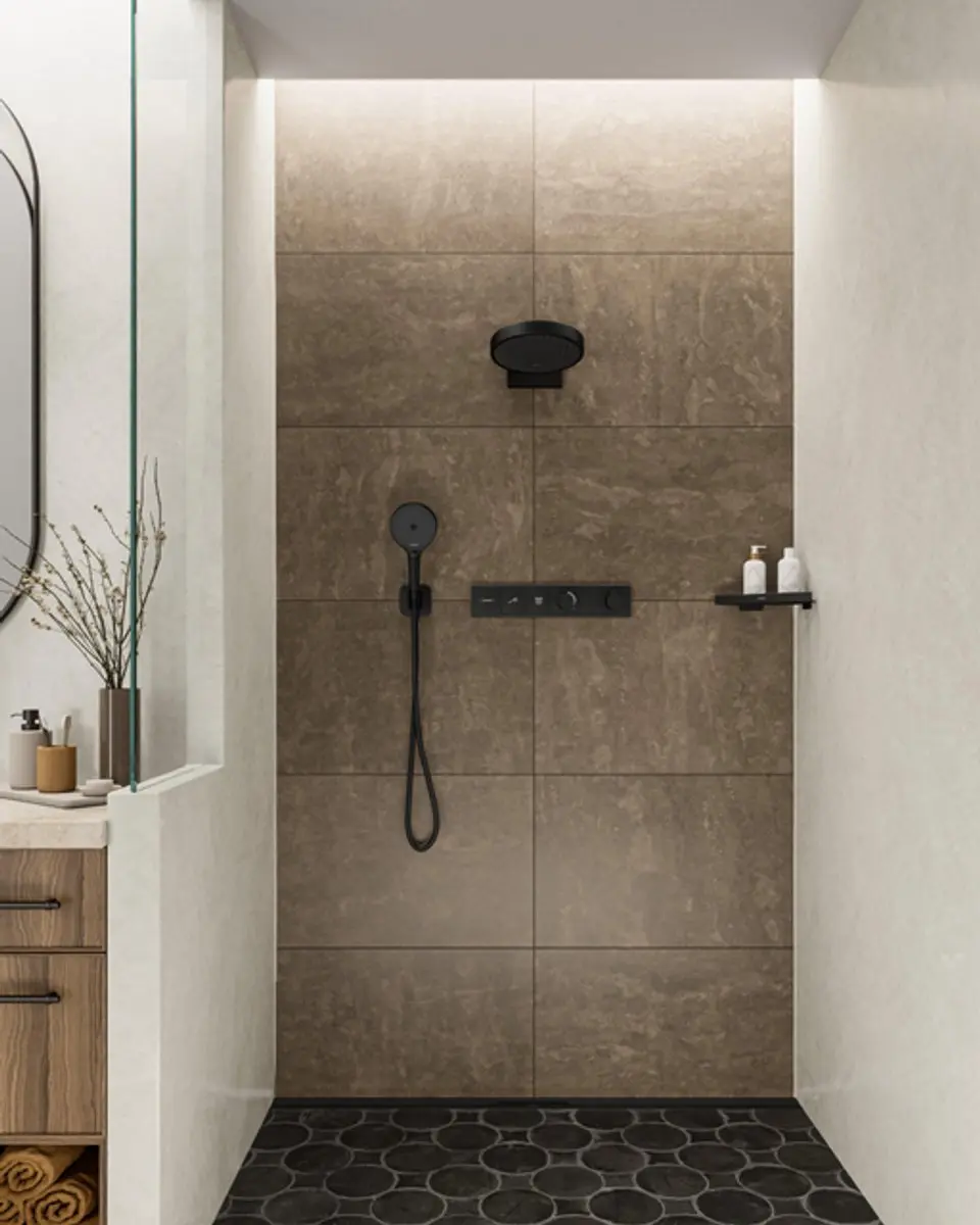 Hansgrohe RainSelect 15380670 Afbouwdeel - Mat Zwart - afbeelding 5 van 6