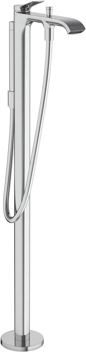 Hansgrohe Vivenis vrijstaande badmengkraan opbouw met handdoucheset chroom