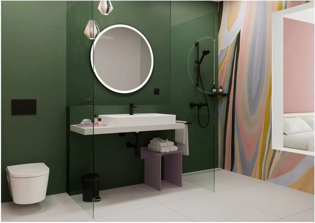 Hansgrohe Vernis Blend Wastafelmengkraan 100 - Mat Zwart - afbeelding 3 van 6