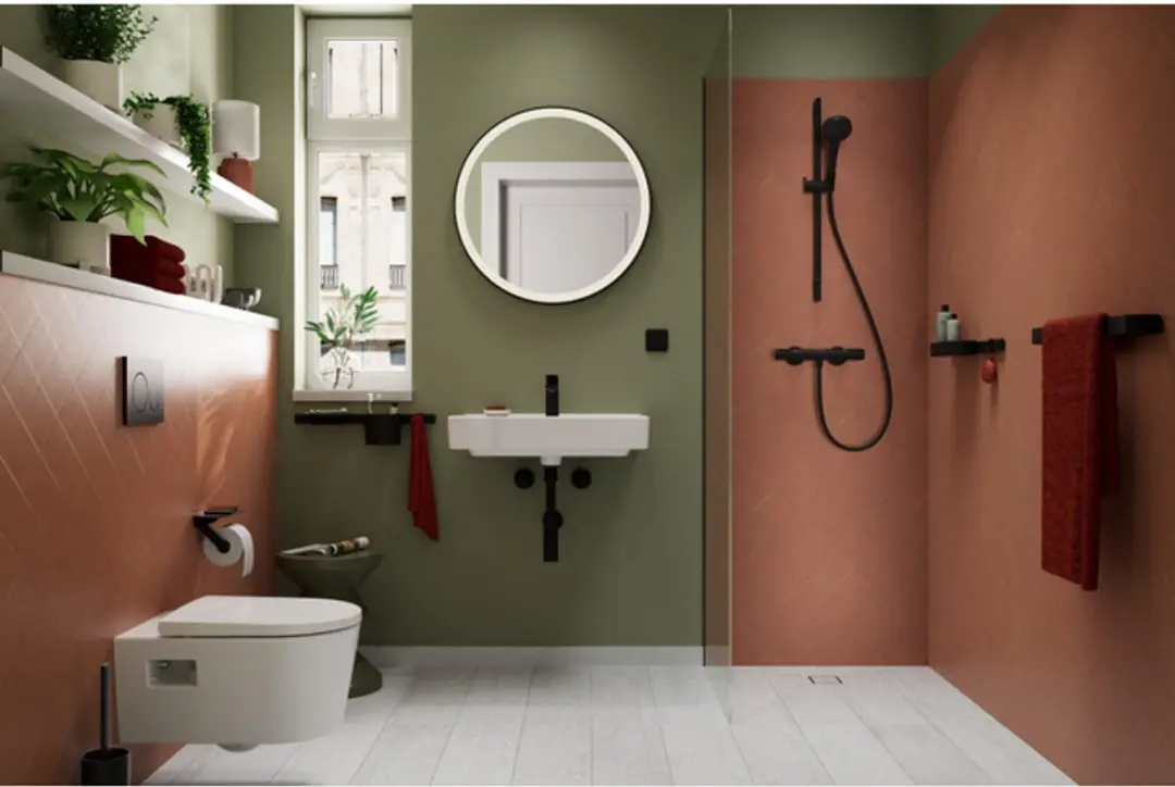 Hansgrohe Vernis Blend Wastafelmengkraan 100 - Mat Zwart - afbeelding 4 van 6