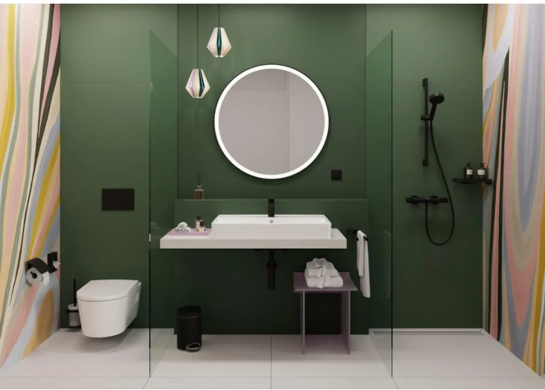 Hansgrohe Vernis Blend Wastafelmengkraan 100 - Mat Zwart - afbeelding 6 van 6