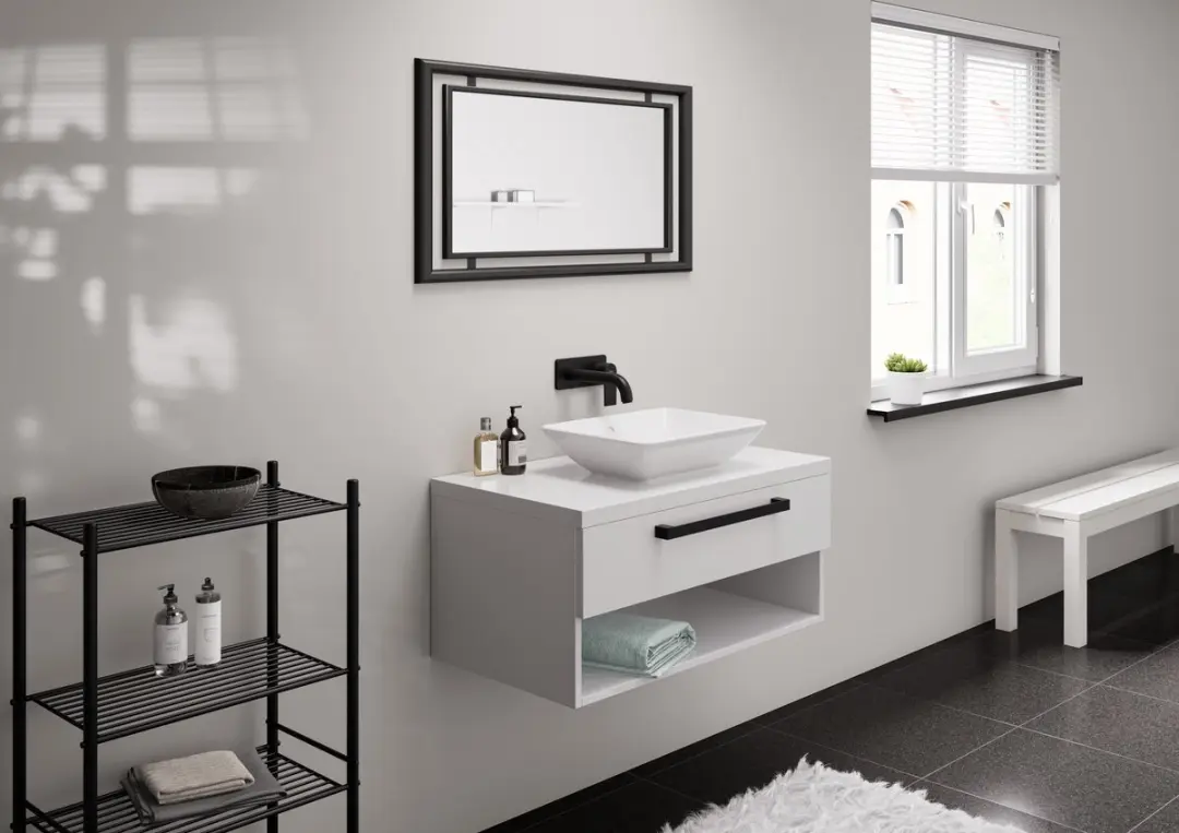 Hansgrohe Vernis Shape Wastafelkraan 2-gats - Mat Zwart - afbeelding 4 van 6