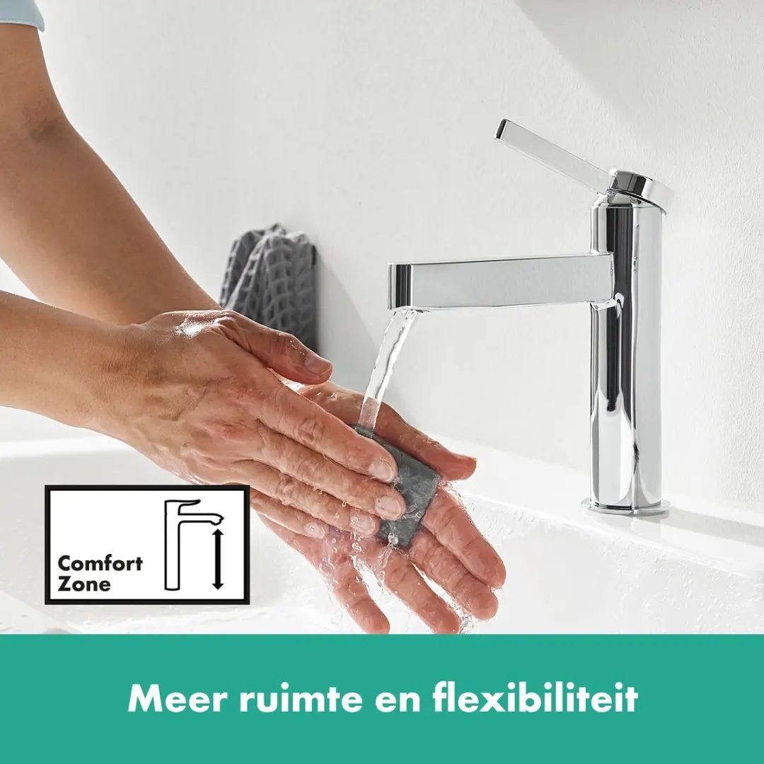 Hansgrohe Finoris 110 Wastafelmengkraan 76024000 - Chroom - afbeelding 3 van 6