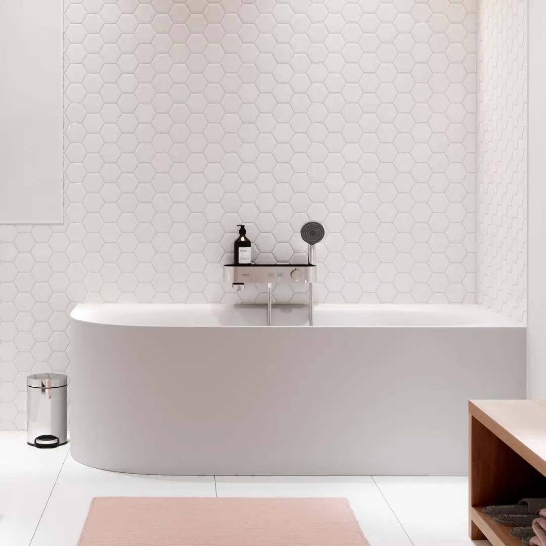 Hansgrohe Showertablet select Pulsify - select bad - thermostaat - met showertablet - 40cm - hoogglans chroom - afbeelding 5 van 6