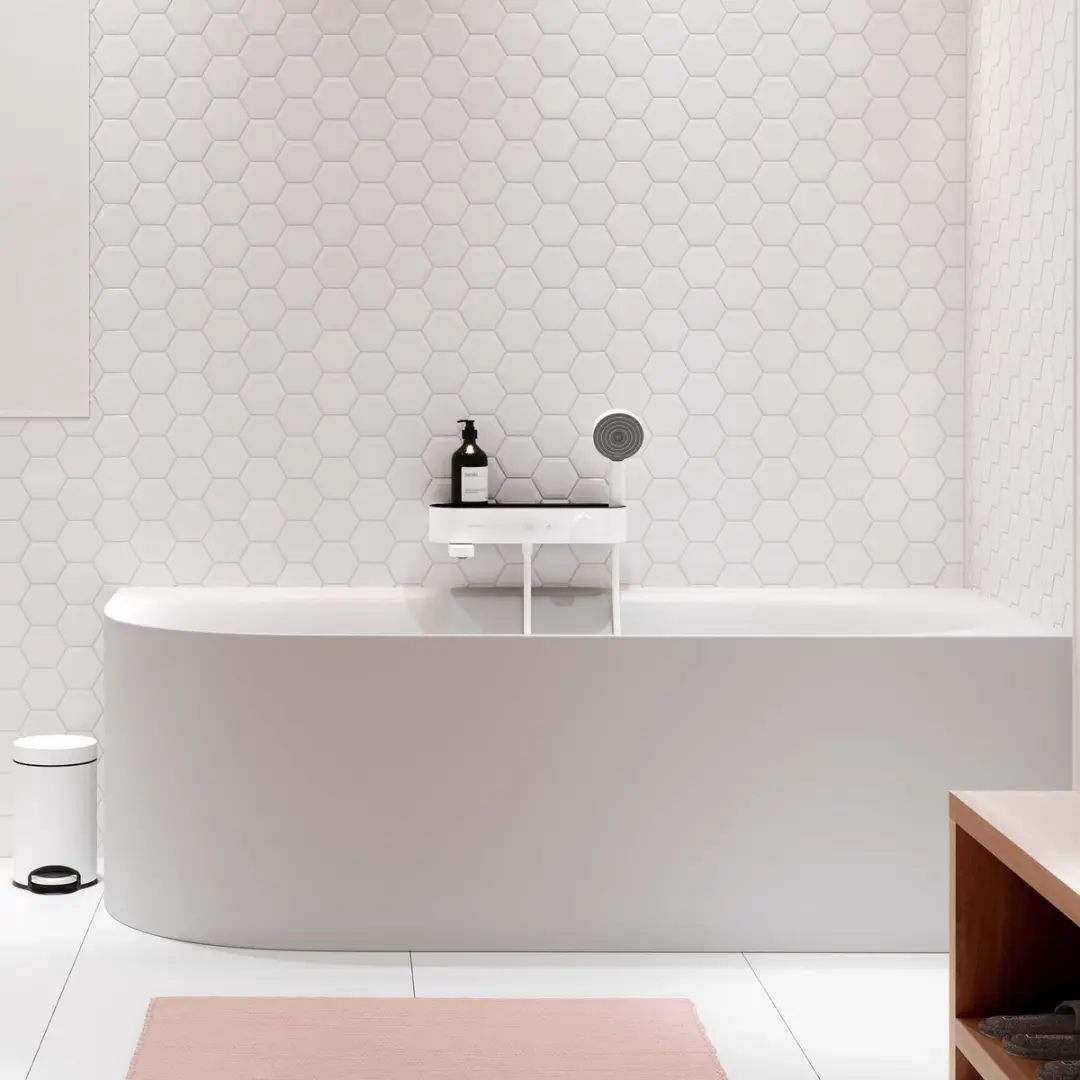 Hansgrohe Pulsify Select Showertablet 24340700 - Mat Wit - afbeelding 3 van 6