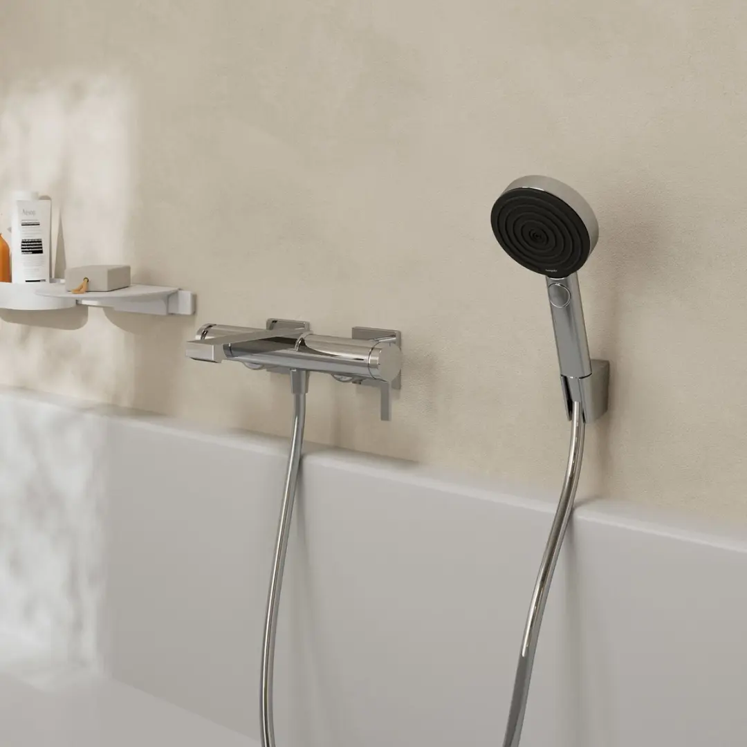 Hansgrohe Tecturis E 73420000 Badmengkraan - Chroom - afbeelding 6 van 6
