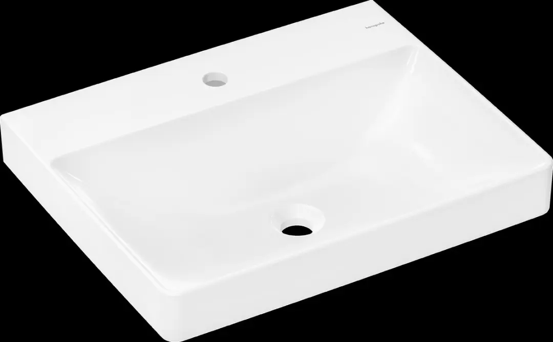 hansgrohe Xelu Q 60317450 Wastafel 600x480mm - Wit - afbeelding 3 van 4