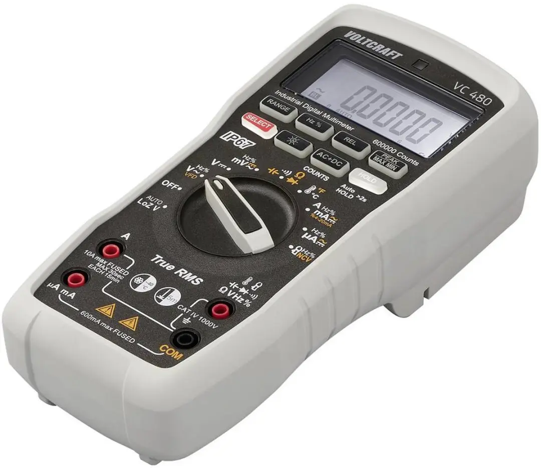 Voltcraft VC 480 Multimeter Digitaal IP67 - 600000 counts - VC-16821325 - afbeelding 4 van 6