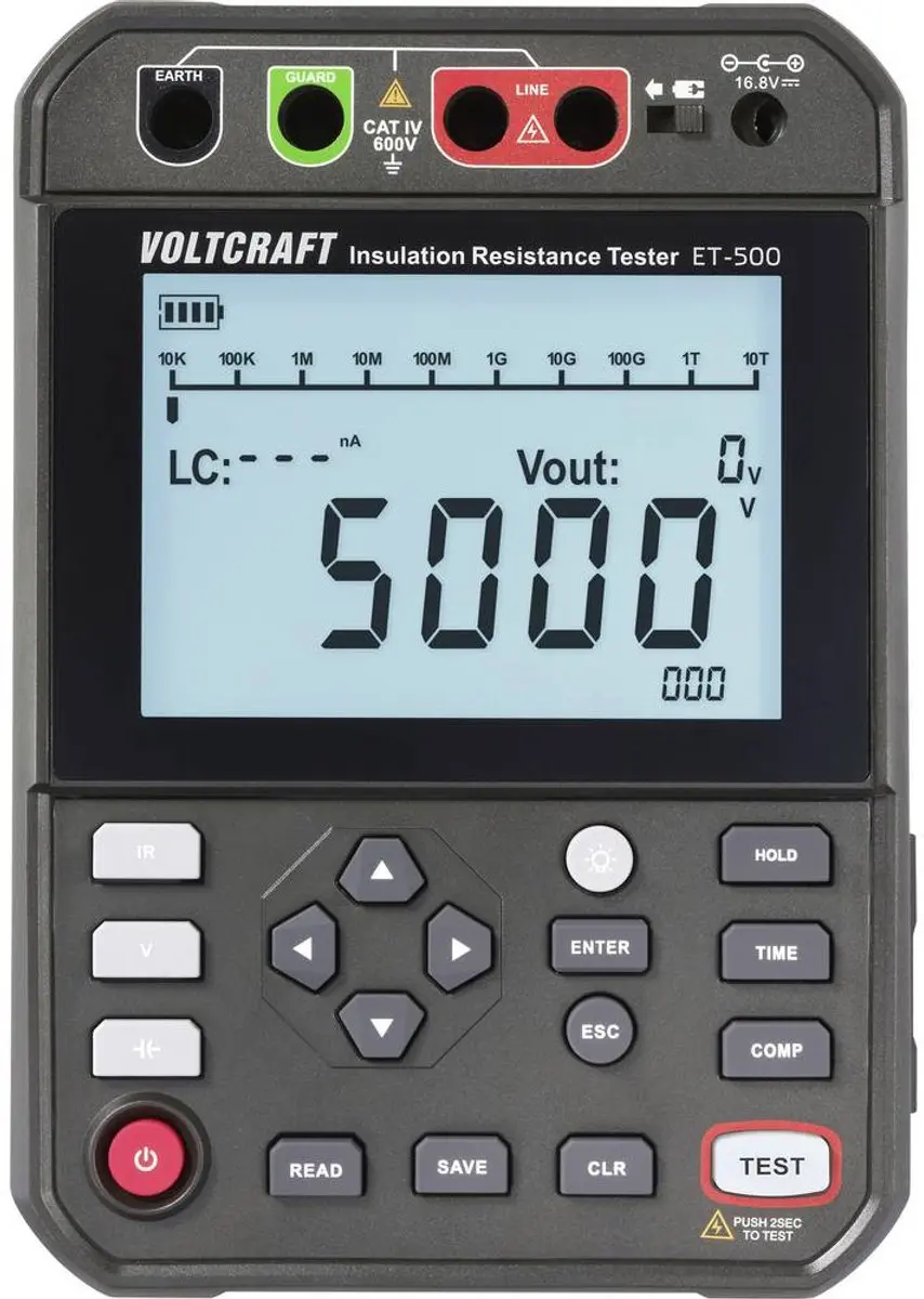 Voltcraft ET-500 Isolatiemeter VC-17072215