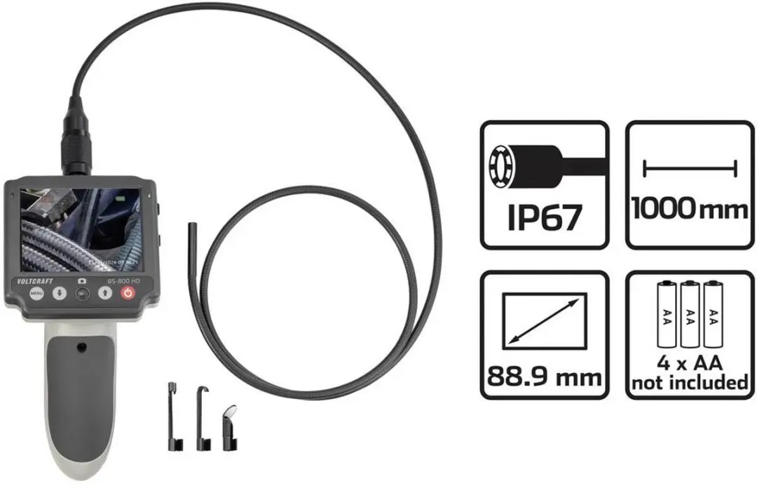Voltcraft BS-800 HD Endoscoop - Ø5.5mm - 1m - afbeelding 2 van 5