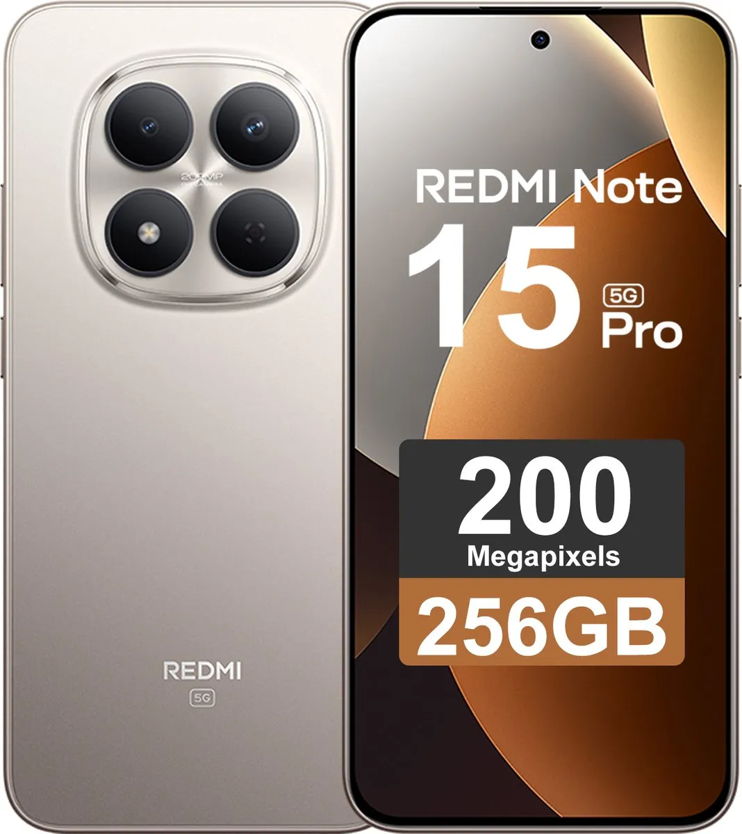 Xiaomi Redmi Note 15 Pro MZB0LZLEU Smartphone - 8GB/256GB - Titanium