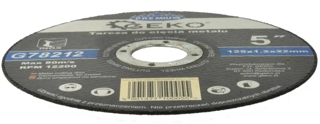 GEKO G78212 Metaalsnijschijf 125x1,2mm - 10 stuks - afbeelding 2 van 3