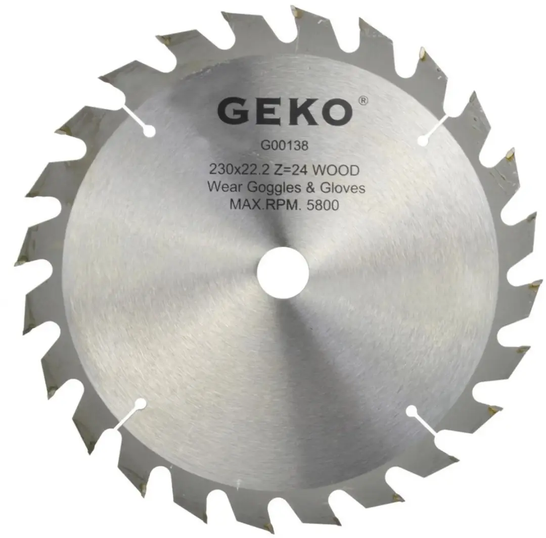 GEKO Cirkelzaagblad TCT 230mm 24 Tanden
