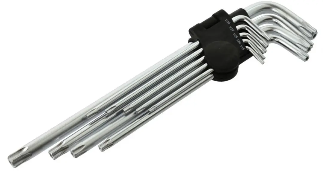 GEKO Torxsleutelset Lange Arm T15-T55 - 9-delig - afbeelding 3 van 6