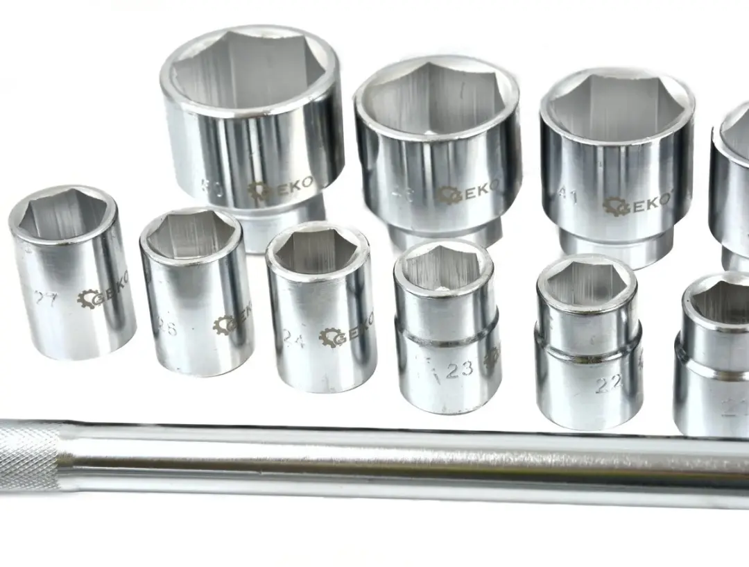 GEKO G10112 Dopsleutelset - 21-delig - Metalen koffer - afbeelding 5 van 6
