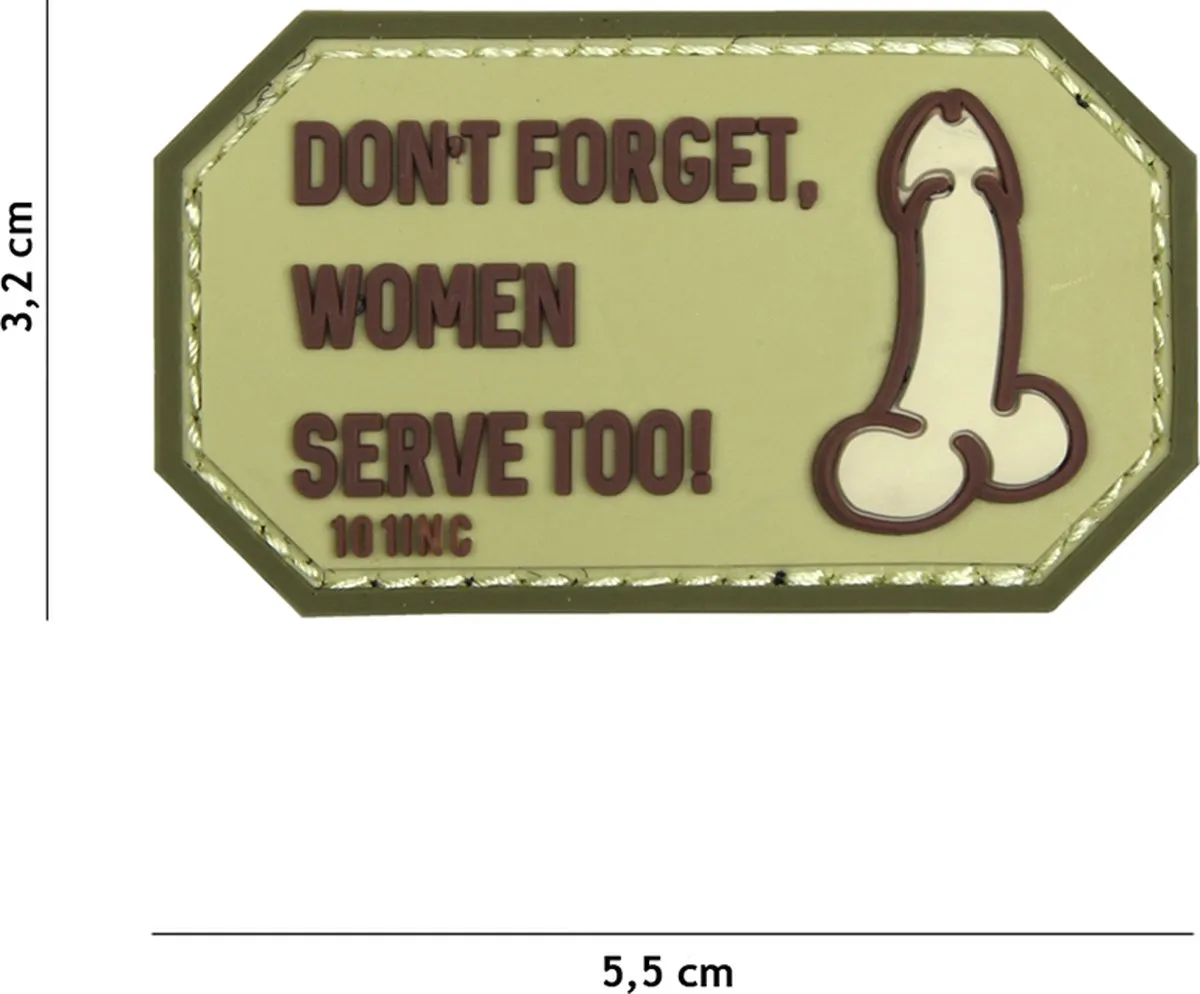 101 Inc Embleem 3D PVC Don't Forget Women