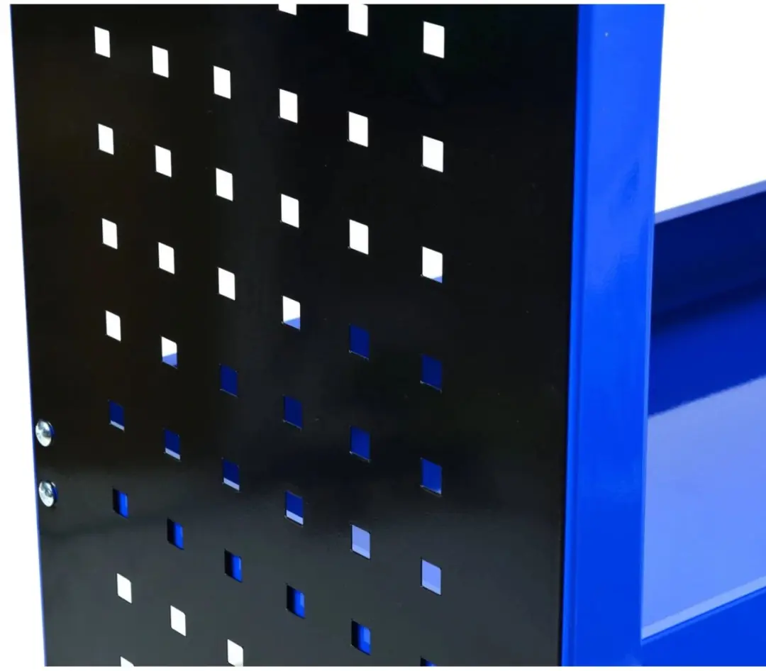 GEKO Werkplaatswagen met zijpanelen - 3 planken - Blauw - afbeelding 2 van 4