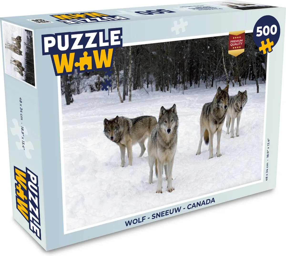 PuzzleWow Sneeuw Canada Legpuzzel 500 Stuks