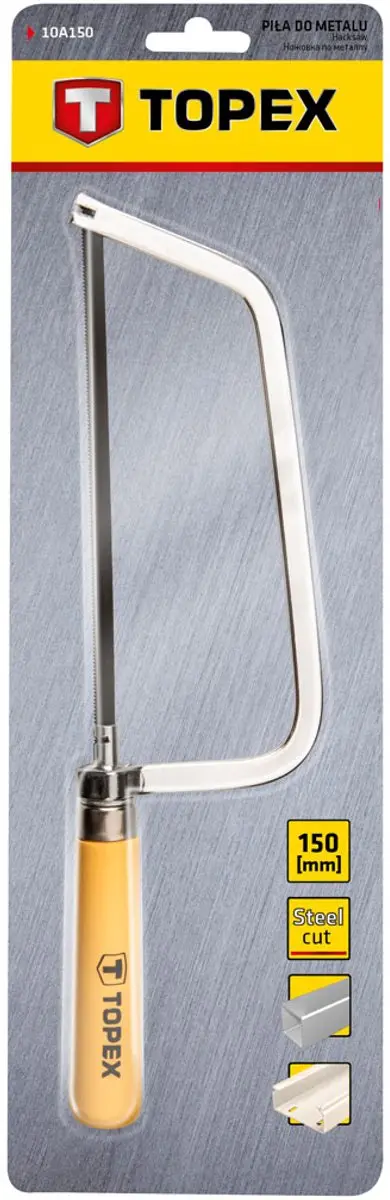 Topex Metaalzaag 10A150 - 150 mm - Houten Handvat - afbeelding 3 van 3