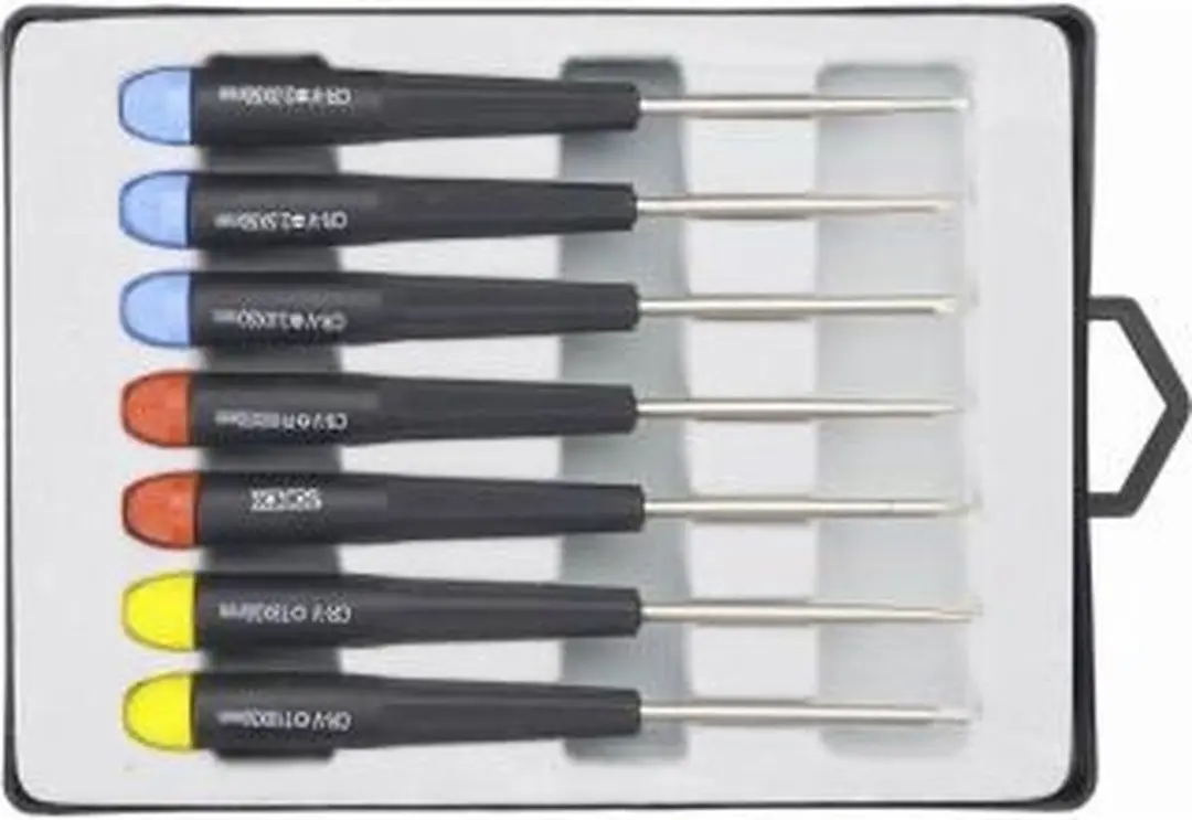 Topex 39D552 Precisieschroevendraaierset 7-delig - Blauw - afbeelding 3 van 4