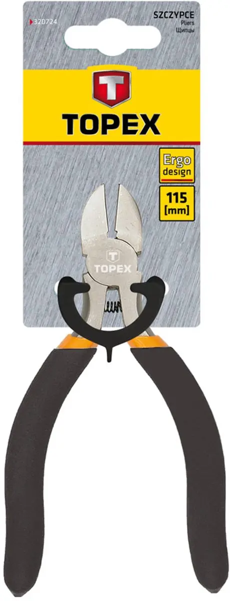 Topex Precisie Zijkniptang 115mm - Blauw - afbeelding 3 van 3