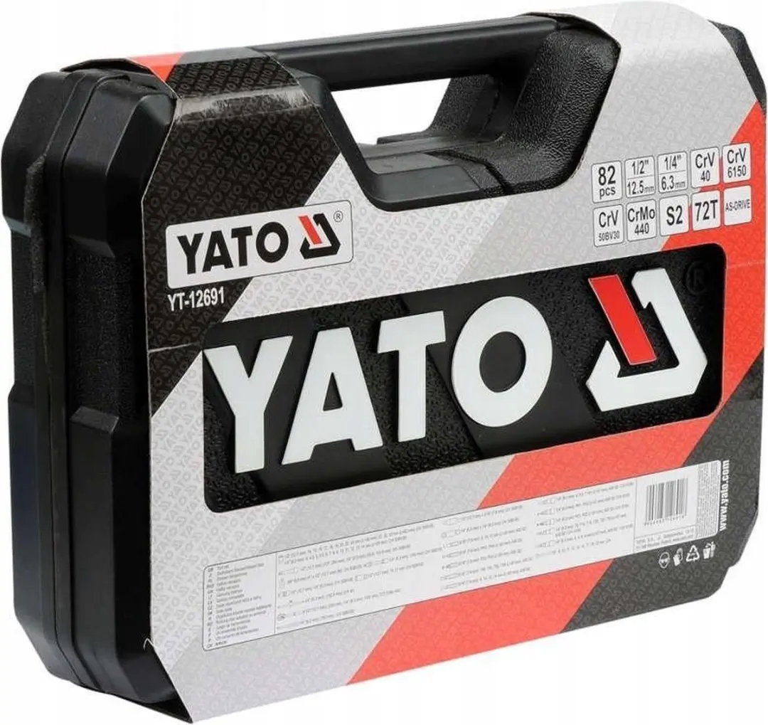 YATO YT-12691 Gereedschapsset - 82 Delig - Zwart - afbeelding 5 van 5