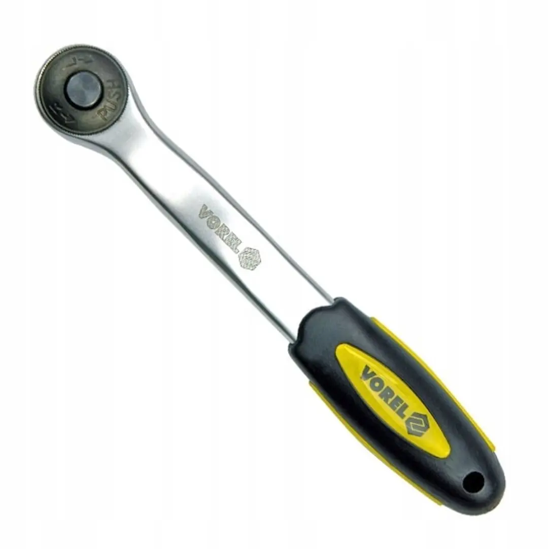 Vorel Gebogen Ratelsleutel 3/8" 200mm 72 Tanden