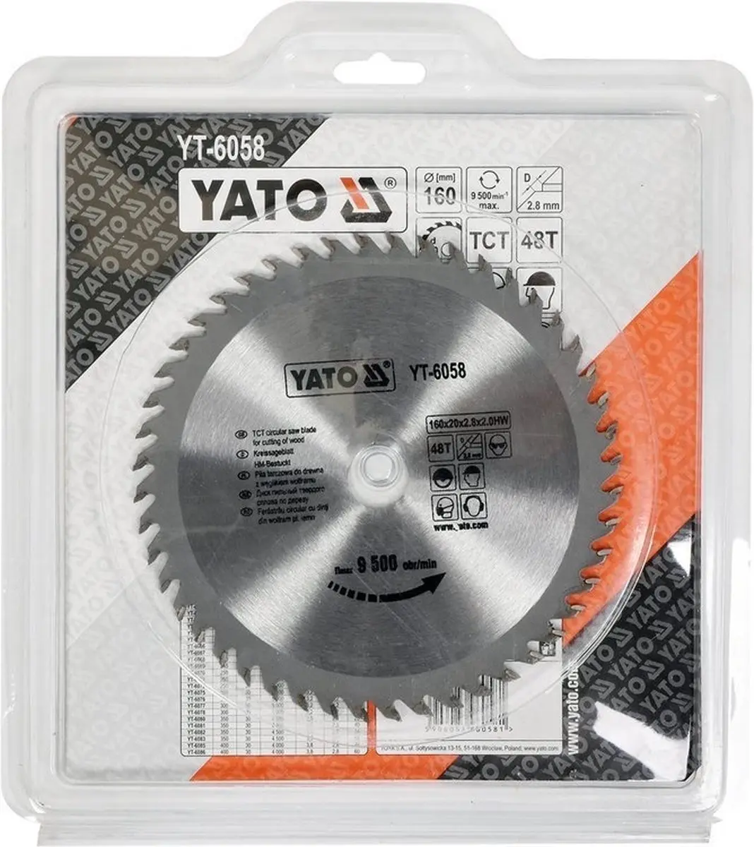 Yato YT-6058 Cirkelzaagblad Ø160mm - 48 Tanden - Hout - afbeelding 3 van 3