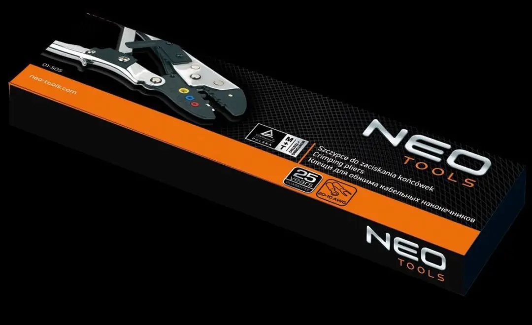 Neo Tools Krimptang 01-505 - 210mm - 22-10 AWG - afbeelding 2 van 4