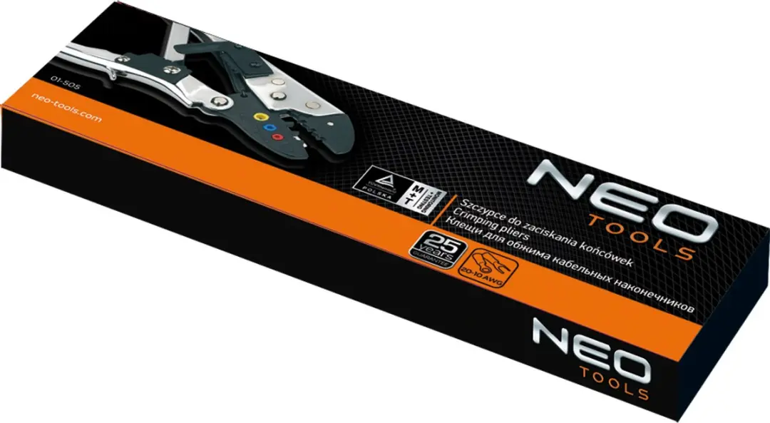Neo Tools Krimptang 01-505 - 210mm - 22-10 AWG - afbeelding 3 van 4