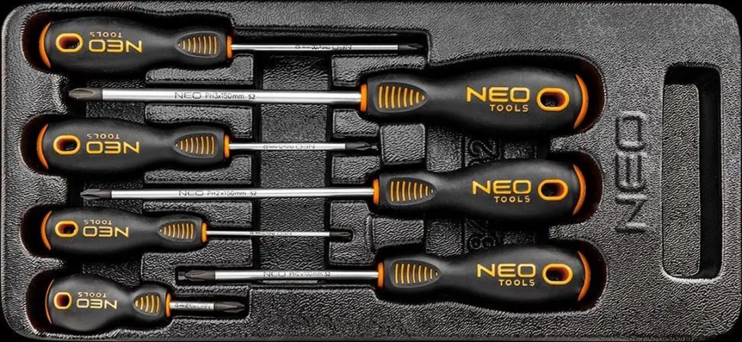 NEO Tools 84-232 Kruiskop Schroevendraaiers PH - 7-delig - afbeelding 5 van 5