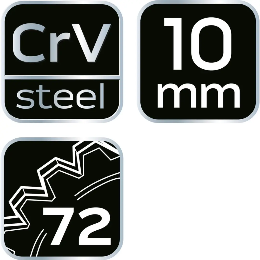 Neo Tools 09-257 Ringsleutel 10 mm - Chroom - afbeelding 3 van 5