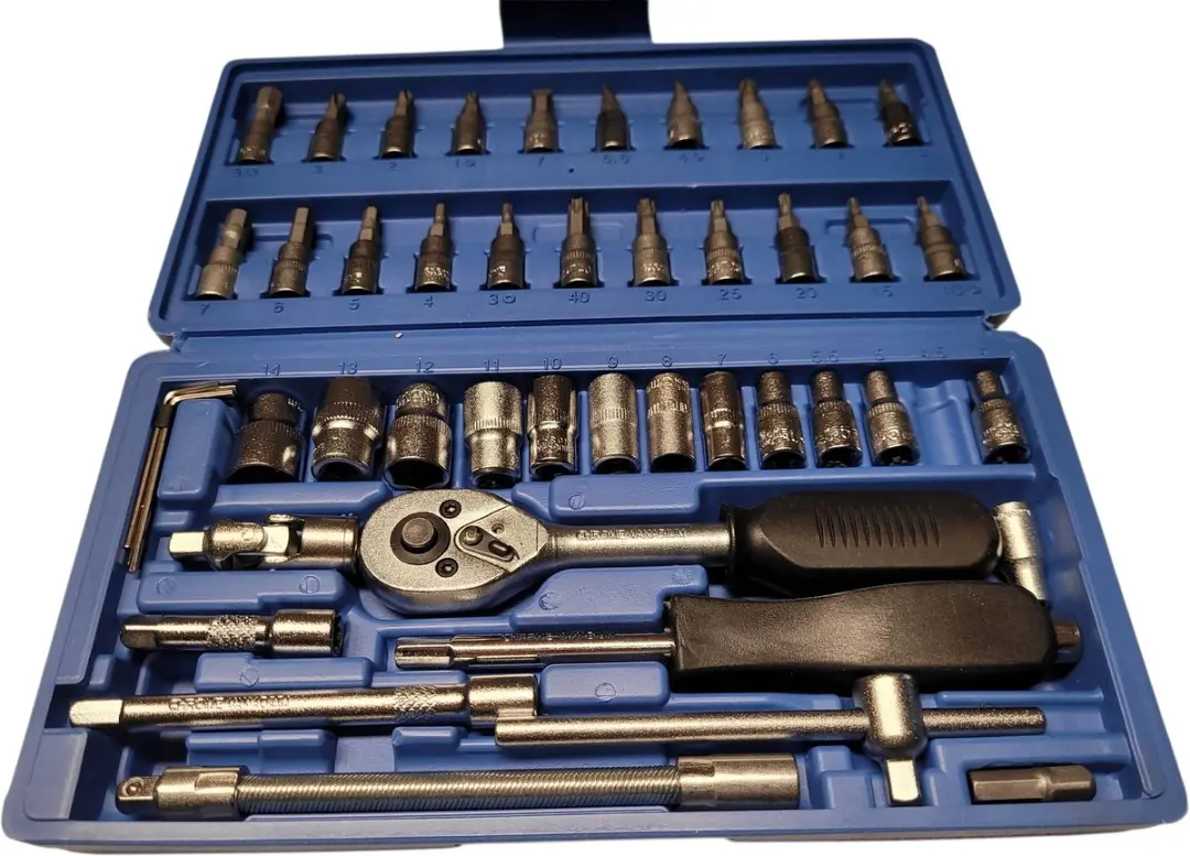 Complete Doppenset 46-delig 1/4 inch