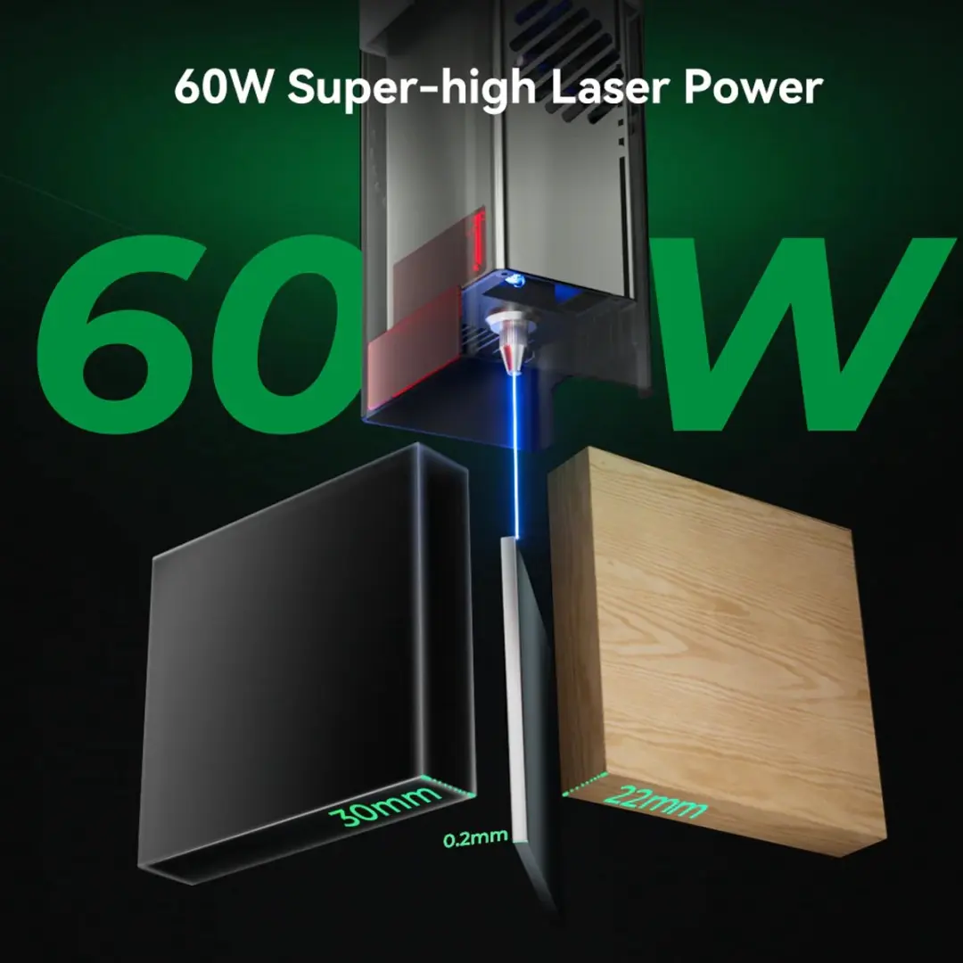 Creality Falcon 2 Pro 60W Lasergraveermachine - afbeelding 5 van 6