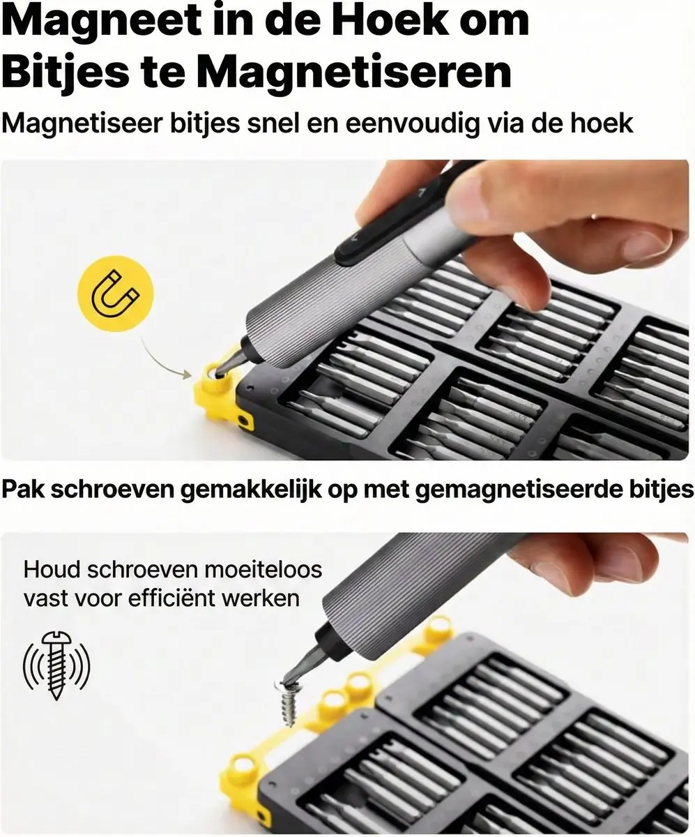 HOTO SnapBloq S-A01 HFE0025GL Schroevendraaier - 56-delig - afbeelding 3 van 6