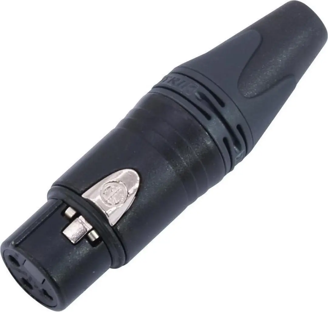 Neutrik NC3FXX-BAG XLR-connector 3-pins - Zwart - afbeelding 4 van 6