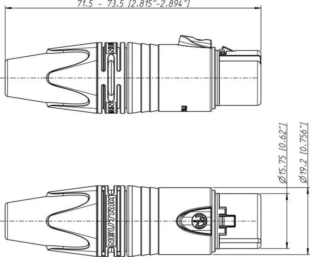 Neutrik NC3FXX-BAG XLR-connector 3-pins - Zwart - afbeelding 6 van 6