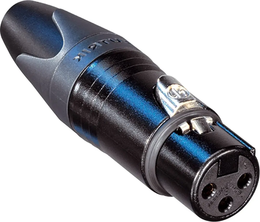 Neutrik NC3FXX-BAG XLR-connector 3-pins - Zwart - afbeelding 5 van 6
