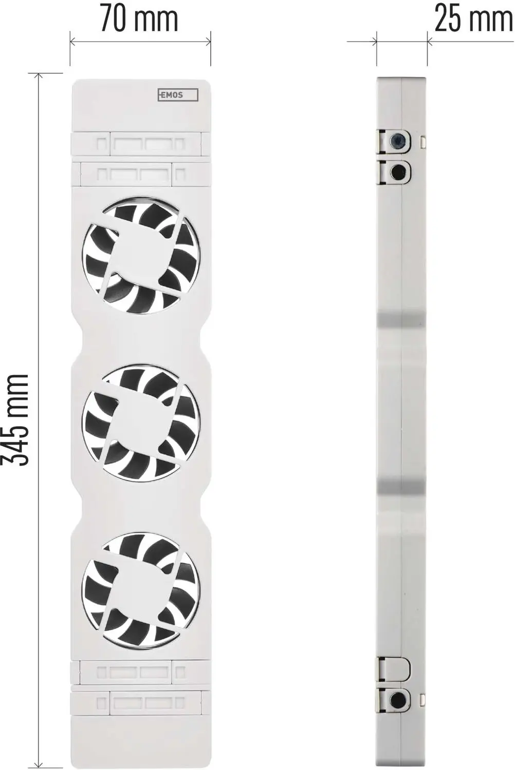 Emos TRIO P56PR3 Ventilator voor onder radiator - Wit - afbeelding 3 van 6