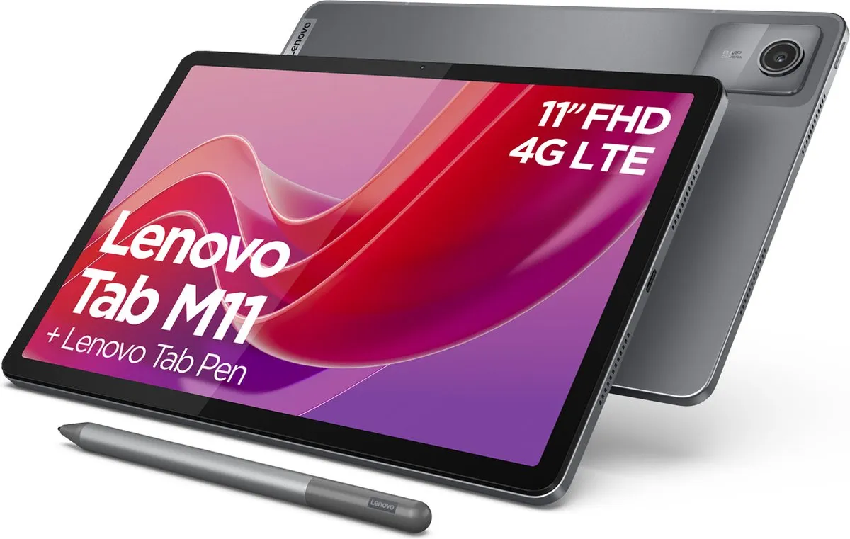 Lenovo Tab M11 ZADB0034SE Tablet - 4GB/128GB Grijs - afbeelding 2 van 6