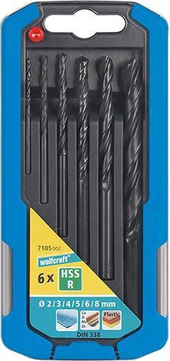 Wolfcraft Metaalboorset HSS Ø2-8mm