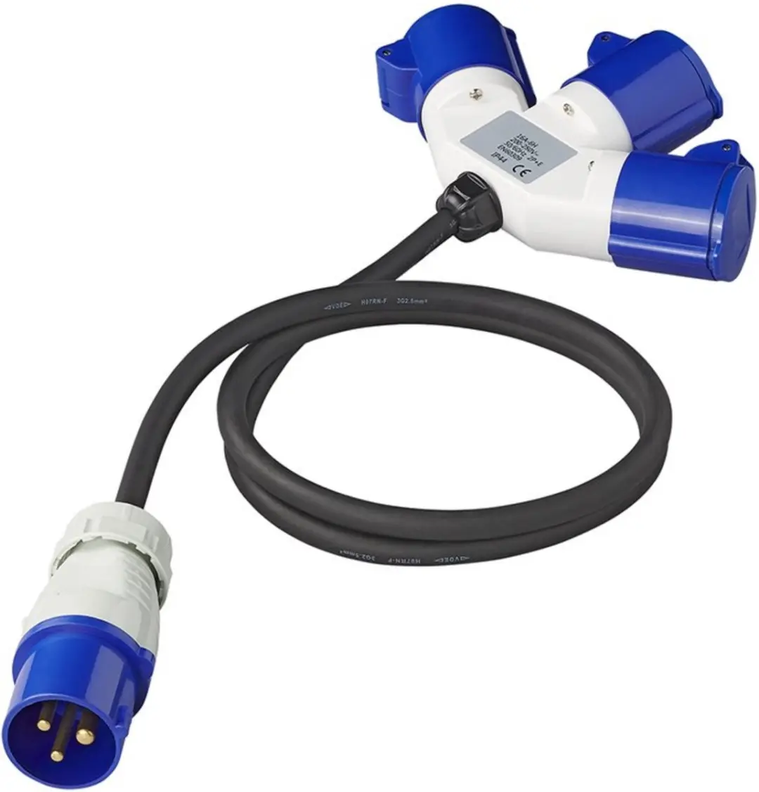 ProPlus CEE 3-weg Verloopkabel - 150 cm - 3x2,5 mm² - afbeelding 3 van 6