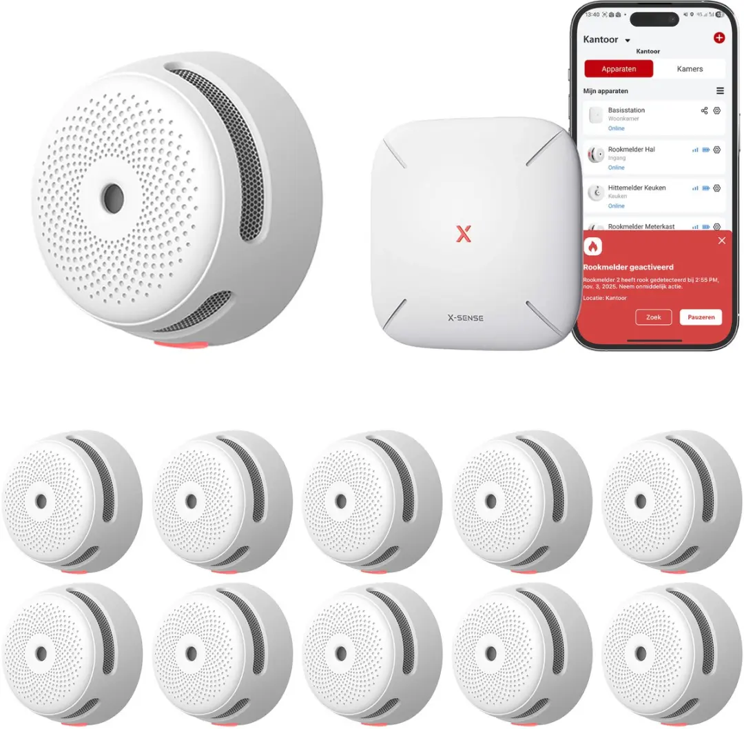 X-Sense Link+ Pro Slimme Rookmelder bundel
