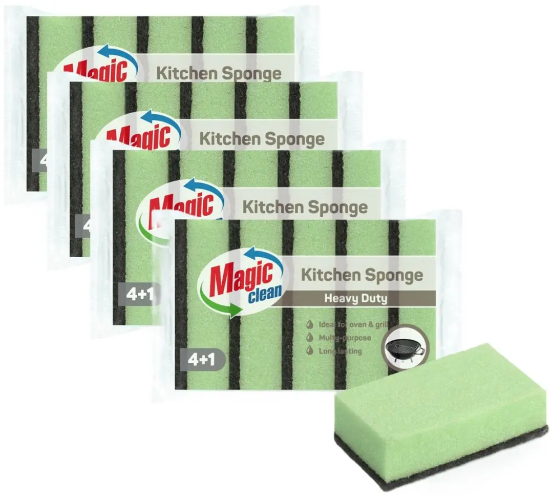 Benson Schuursponsjes set - 20x stuks - heavy duty - vezelspons - sterke reiniging - Afwassen/schoonmaken