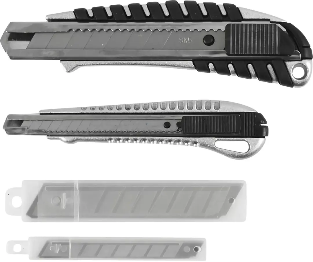 Benson Afbreekmessen set metaal 9 en 18 mm + 10 reservemessen 12 stuks